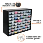 Organizador con 64 gavetas, TRUPER 2