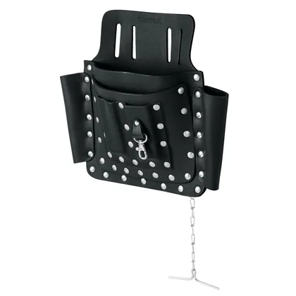 Porta herramientas de cuero con 8 compartimentos, TRUPER