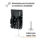 Porta herramientas de cuero con 7 compartimentos, TRUPER 2