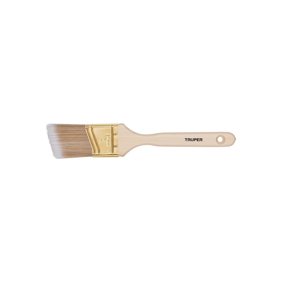 Brocha cerdas sintéticas 2' corte angular, mango de madera