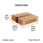 Brocha para encalar e impermeabilizar de 6', mango plástico 6