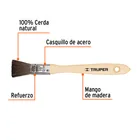Brocha pelo de camello de 1/2' con mango de madera, TRUPER 2