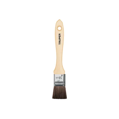 Brocha pelo de camello de 1' con mango de madera, TRUPER