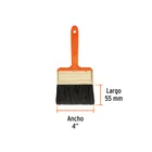 Brocha profesional de 4' con mango de plástico, TRUPER 3