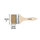Brocha uso general de 3' con mango de madera, PRETUL 3