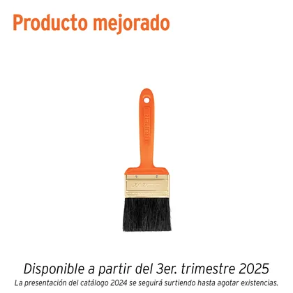 Brocha profesional de 2-1/2' con mango de plástico, TRUPER