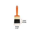 Brocha profesional de 2-1/2' con mango de plástico, TRUPER 3
