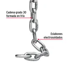 Metro de cadena pulida de 5/16', 20 m en cubeta, FIERO 2