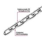 Metro de cadena pulida de 1/2', 5 m en cubeta, FIERO 2