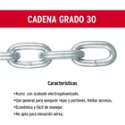 Bolsa con 1 metro de cadena galvanizada de 1/8', FIERO 4