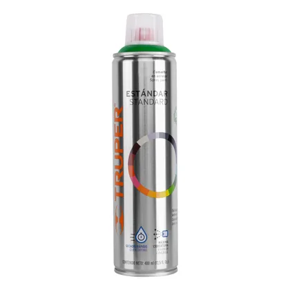 Pintura aerosol verde ecológico, bote esbelto 400 ml, TRUPER