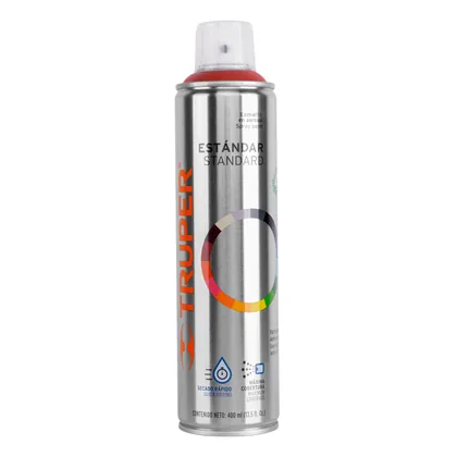 Pintura aerosol rojo primario, bote esbelto 400 ml, TRUPER