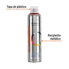 Pintura aerosol rojo taxi, bote esbelto 400 ml, TRUPER 3