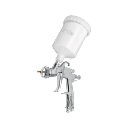 Pistola para pintar LVLP vaso plástico, 2.0 mm, TRUPER