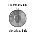 Pistola para retoque LVMP vaso aluminio, 0.5 mm, TRUPER 4