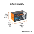 Pistola p/pintar gravedad HVLP vaso plástico, 1.7 mm, TRUPER 7