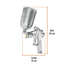 Pistola para pintar LVMP vaso aluminio, 1.7 mm, TRUPER 5