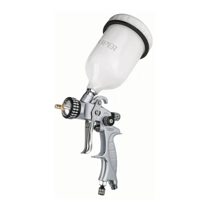 Pistola p/pintar gravedad HVLP vaso plástico, 1.4 mm, EXPERT