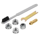 Pistola p/pintar baja presión, 1.5 mm, pulida, entrada inf 3