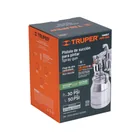 Pistola p/pintar succión HVHP vaso alum, 1.8mm, 2 vál TRUPER 6