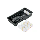 Kit de rodillo para pintar, 4' (maneral, charola y 5 felpas) 1