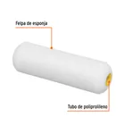 Bolsa c/2 felpas para mini rodillo esponja 4'x3/8', TRUPER 2