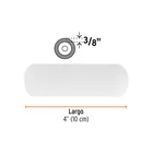 Bolsa c/2 felpas para mini rodillo esponja 4'x3/8', TRUPER 3