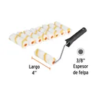 Kit de maneral y 9 mini rodillos de 4' de poliéster, TRUPER 3