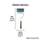 Mini rodillo para pintar 4' x 3/8' de microfibra, TRUPER 3