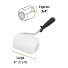 Mini rodillo para pintar 4' x 3/4' de poliéster, TRUPER 3