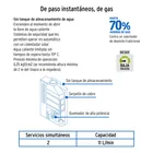 Calentador instantáneo, 11L, 2 servicios, gas LP, FOSET 4