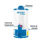 Calentador de depósito, 38L, 1 servicio, gas LP, FOSET 2