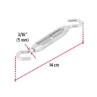 Tensor zinc 3/16' gancho-gancho, FIERO 3