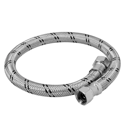 Manguera para boiler, acero inox. 1/2'H x 1/2'H, 60 cm