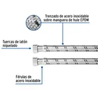 Manguera para boiler, acero inox. 1/2'H x 1/2'H, 60 cm 2
