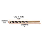 Broca HSS 7/32' Trugold para metal, TRUPER EXPERT 4