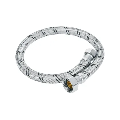 Manguera para boiler, acero inox. 1/2'H x 3/4'H, 60 cm