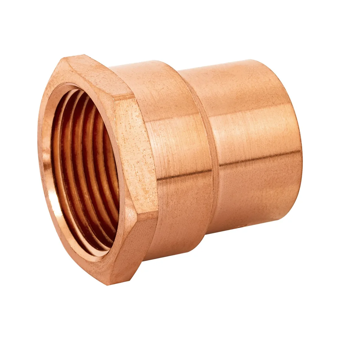 Conector de cobre, rosca interior 1', FOSET