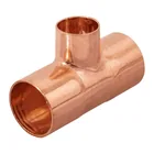 Tee reducida de cobre 3/4' x 3/4' x 1/2', FOSET 1