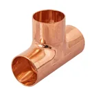 Tee sencilla de cobre 1/2', FOSET 1
