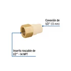 Adaptador hembra de CPVC 1/2' con inserto y tuerca de latón 2