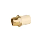 Adaptador macho de CPVC 3/4' con inserto y tuerca de latón 1
