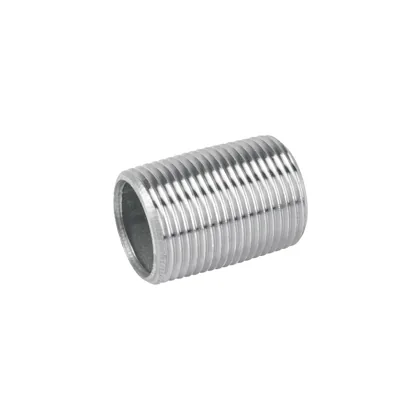 Niple de acero galvanizado 3/4' cuerda corrida, FOSET