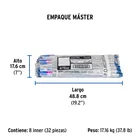 Niple de acero galvanizado 1/2' x 19', FOSET 4