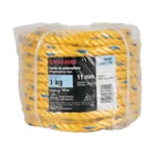 Kilo de cuerda amarilla de polipropileno 11 mm, rollo 1kg 4