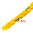 Kilo de cuerda amarilla de polipropileno 13 mm, rollo 1kg 3