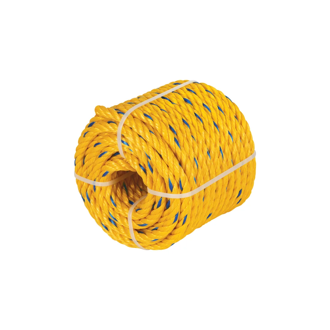 Kilo de cuerda amarilla de polipropileno 16mm, rollo 1kg