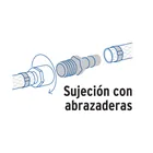 Adaptador macho de latón 1' para manguera, FOSET 3