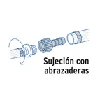 Adaptador hembra movible de polipropileno 3/4' x 3/8', FOSET 4