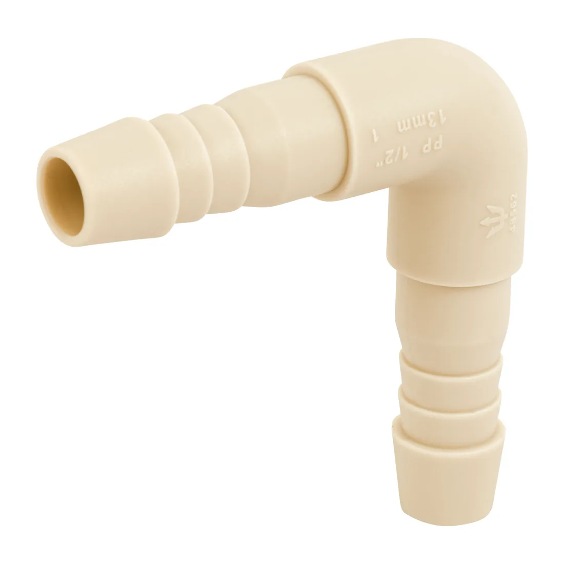 Codo 90° inserción de 1/2' de polipropileno, FOSET
